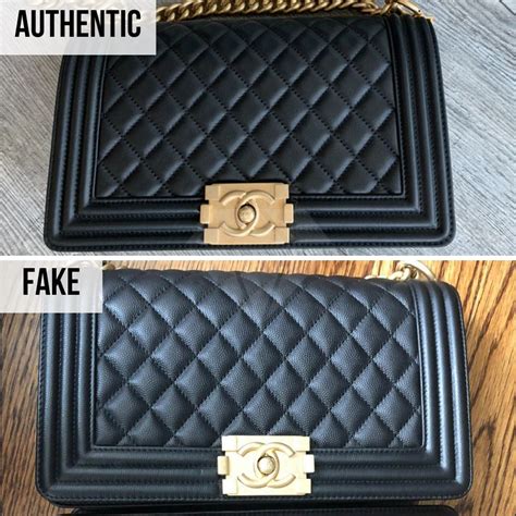 chanel boy bag fake vs real|how to identify chanel bags.